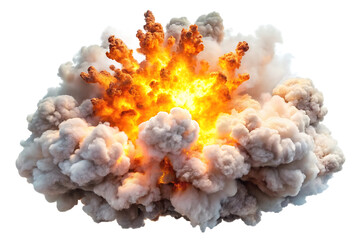 White Smoke explode on transparant background for your design