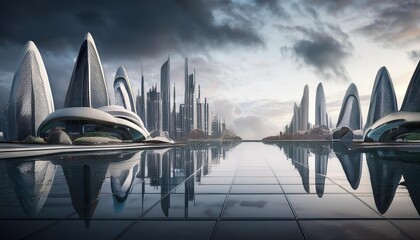 Naklejka premium city harbour bridge