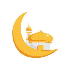 Mosque vector icons. Perfect for Ramadan presentations, advertising, and Islamic social media content.