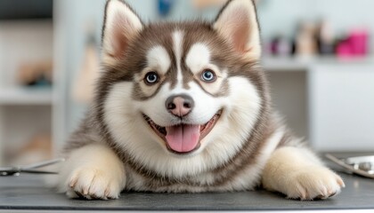 Discover professional pet grooming with our expert services focused on fur trimming Our skilled groomer ensures a stress-free experience for your beloved dog, surrounded by the necessary tools of the