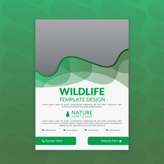 Natural green flyer design layout