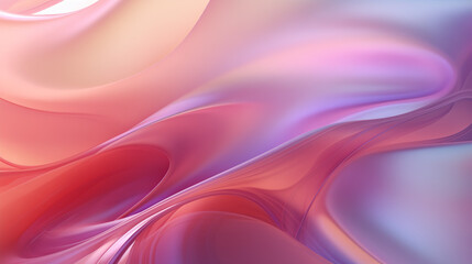 Naklejka premium ultra realistic abstract waves soft background flowing pink purple orange blue calm cinematic tranquil render
