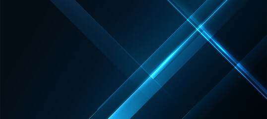 Obraz premium Abstract technology background, line blue polygon elegant background vector illustration for banner business or product presentation