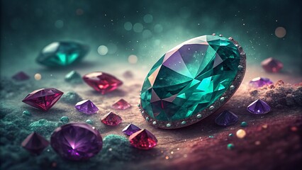 Ethereal Jewel Tones: Chromatic Aberration Business Background