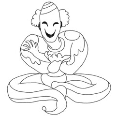 illustration of a clown