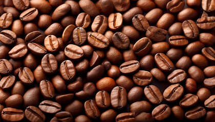 Naklejka premium roasted coffee beans background
