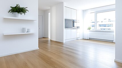 Bright minimalist living room