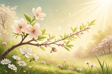 Serene Spring: Pristine Nature Photos for Branding