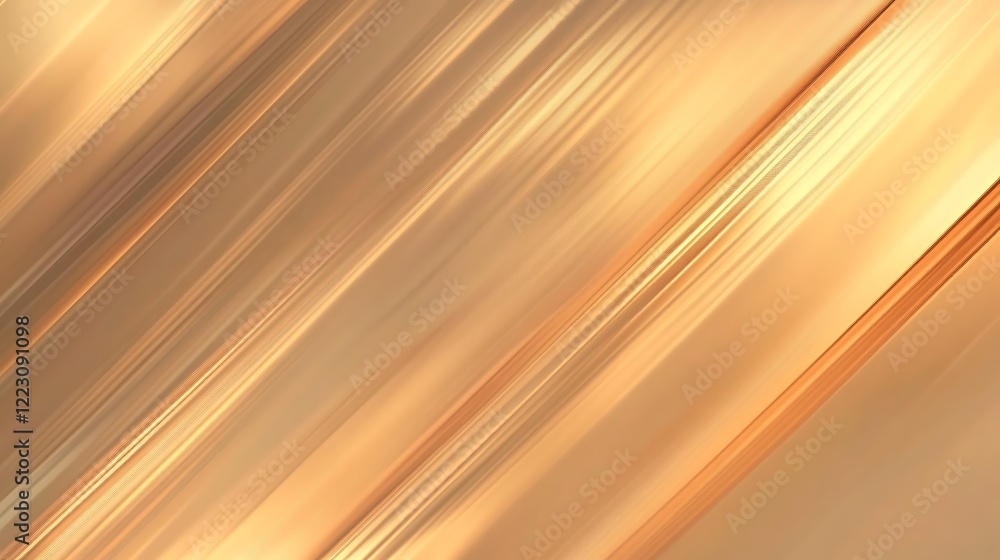 Fototapete Abstract background with diagonal golden brown lines and subtle texture. Warm and bright color palette. Suitable for modern design projects