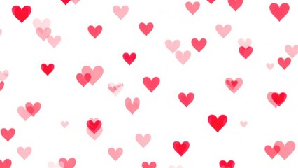 Seamless pattern with red and pink hearts. Valentine's day, women's day, mother's day, greeting card design, holiday card, banner, poster, love concept, background for packaging and wallpaper