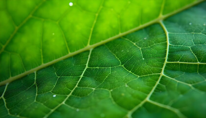 Fototapeta premium Close-up view of a leaf's surface