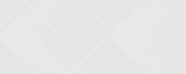 Fototapeta premium Abstract white and gray color geometric shape and lines seamless pattern gray background design.