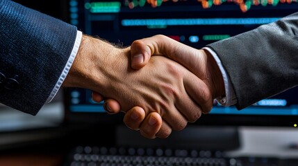 Sealing the Deal A Business Handshake in Finance