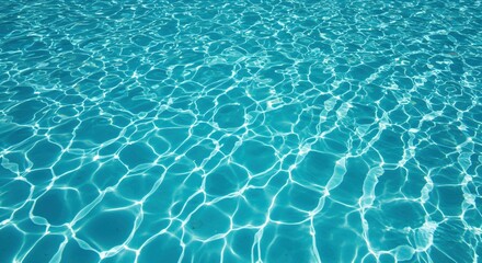 "Sunlit Ripples: A Serene Aquatic Canvas of Crystal Blue"