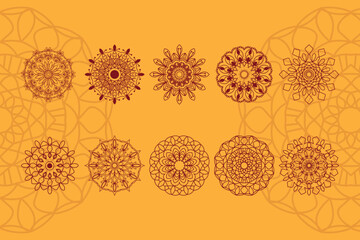 circle mandala vector