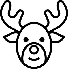 Obraz premium outlane deer icon