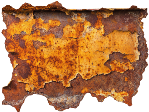 Isolated Rusty Metal Texture
