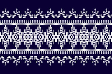 Ikat ethnic geometric abstract embroidery oriental traditional knitted pattern. Native geometry decorative design for fabric, wallpaper, background, interior, decoration, texture, border decor, print