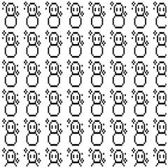 black and white icons set