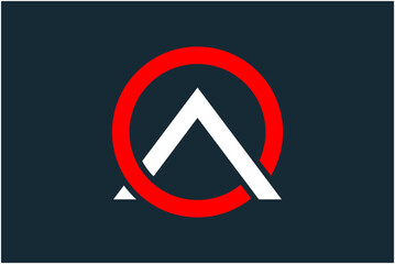 Initial AO Logo Design Vector