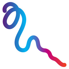 Obraz premium abstract gradient colorful rainbow wavy line 