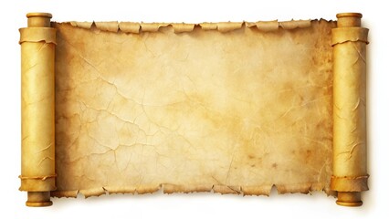 Ancient scroll with yellowed parchment texture