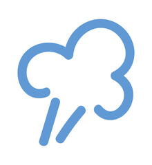 Vapor burst comic explosion doodle