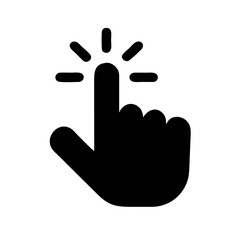 "Hand Cursor Click Vector Icon: Precision and Interaction Simplified"