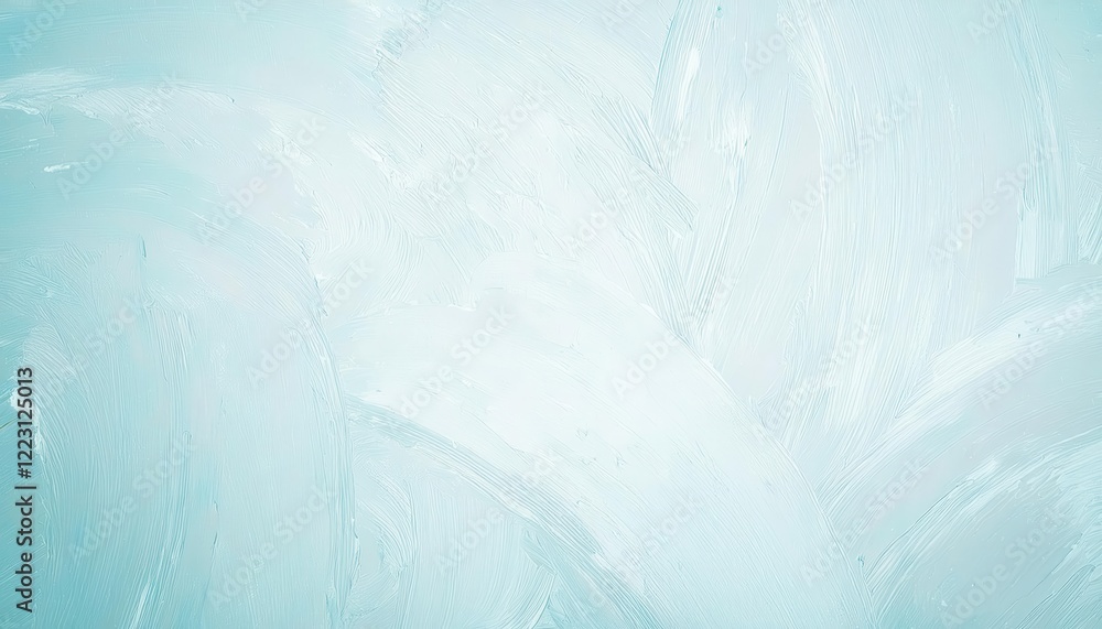 Poster soft abstract texture with light turquoise brushstrokes on textured surface, ideal for background, w
