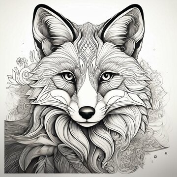 Ausmalbild Fuchs