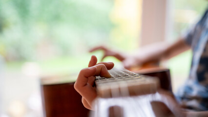 Guitar practice at home