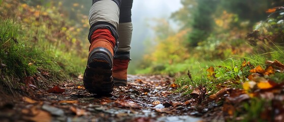 Experience the beauty of hiking on the Blue Ridge Parkway, complemented by a creative banner and generous copy space.