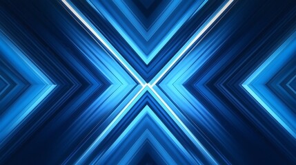 Abstract blue geometric shapes with digital connections, futuristic technology background representing innovation, data flow, and advanced network systems in a modern digital world


