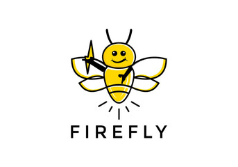 Firefly icon logo vector design