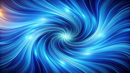 Fototapeta premium Vibrant blue abstract background with swirling patterns and shapes, creating a mesmerizing visual effect , digital art