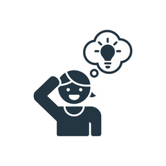 Thinking Woman Icon