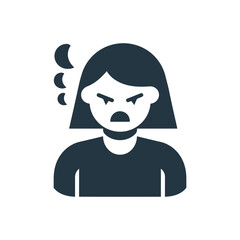 Angry Woman Icon
