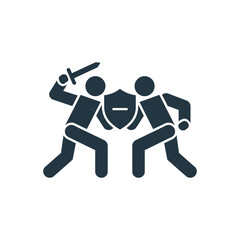 Sword Shield Fight Icon