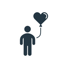 Person Heart Balloon Icon