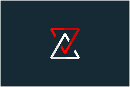 Initial AZ Logo Design Vector