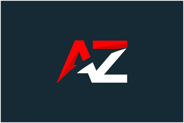 Initial AZ Logo Design Vector