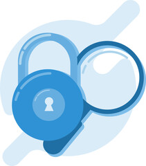 data security, flat style vector data security illustration. eps 2