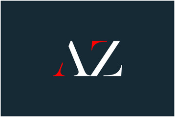 Initial AZ Logo Design Vector