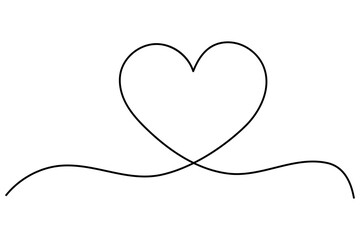 Love symbol heart line icon outline vector logo illustration Isolated heart on a white background
