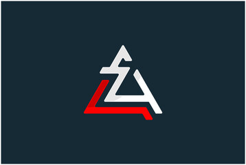 Initial AZ Logo Design Vector