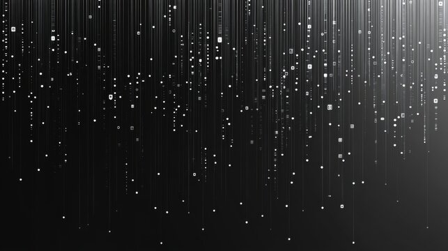 Abstract gray digital technology background with geometric shapes and data dots pattern, representing innovation, connectivity, and futuristic data flow concepts


 - Powered by Adobe