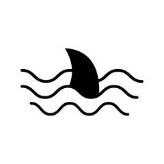 shark fin icon symbol template for graphic and web design collection logo vector illustration