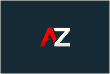 Initial AZ Logo Design Vector