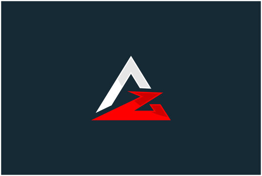Initial AZ Logo Design Vector