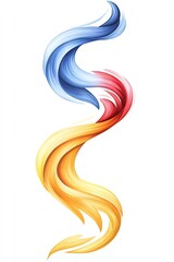 Colorful flowing abstract design representing movement and energy in a digital format